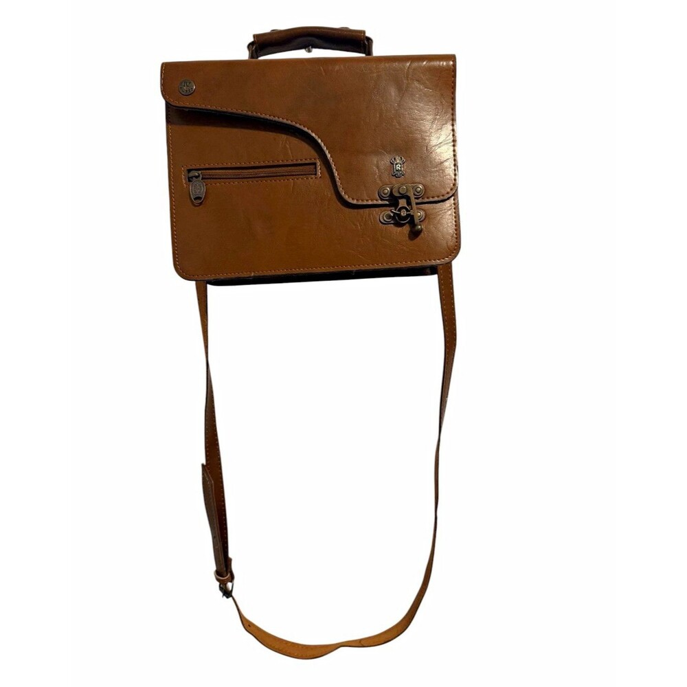 Vintage Ruitertassen Belgian leather satchel